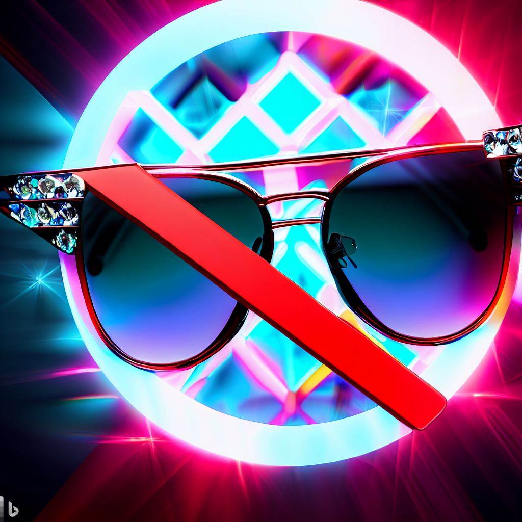 gafas de sol prohibidas