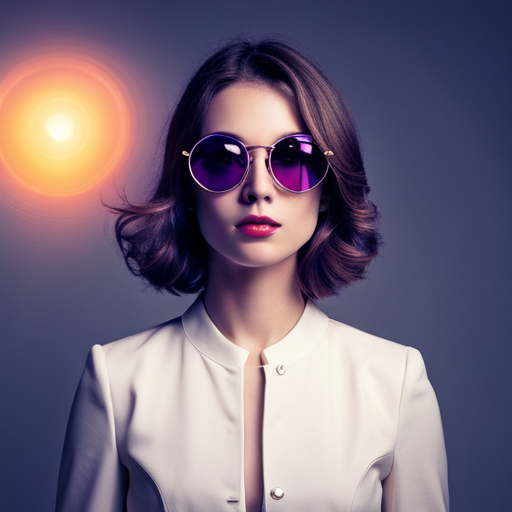 chica con gafas ultravioleta
