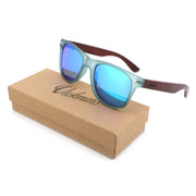 Vickmars BOARD azul gafas madera y acetato caja