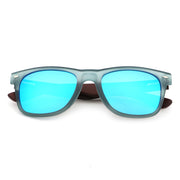 Vickmars BOARD azul gafas madera y acetato cerradas