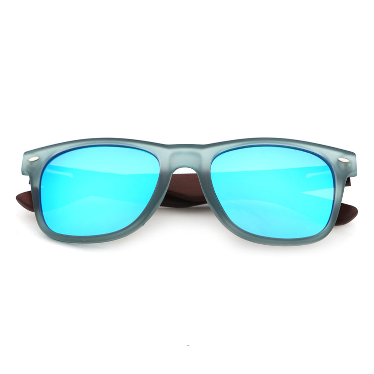 Vickmars BOARD azul gafas madera y acetato cerradas