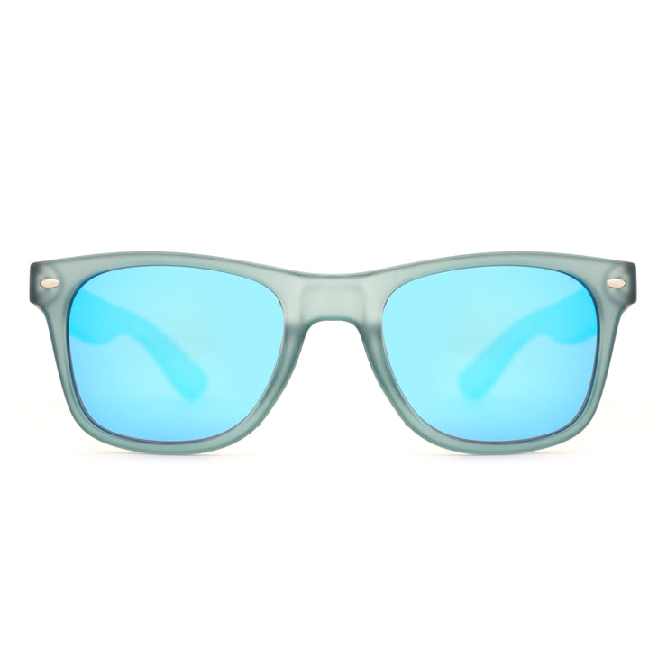 Vickmars BOARD azul gafas madera y acetato frontal