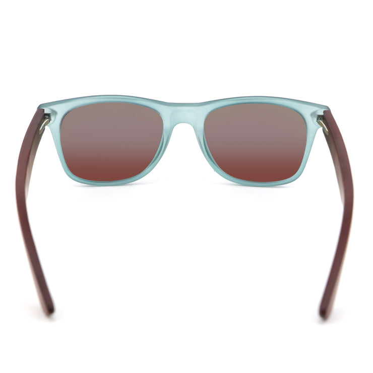 Vickmars BOARD azul gafas madera y acetato trasera