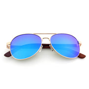 Vickmars CASUAL AZUL gafas de sol de madera cerradas