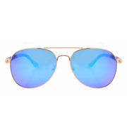 Vickmars CASUAL AZUL gafas de sol de madera frontal