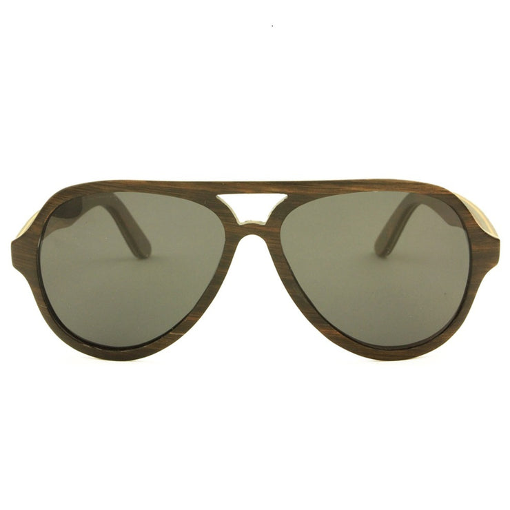 Vickmars CRUISER gafas de sol de madera frontal