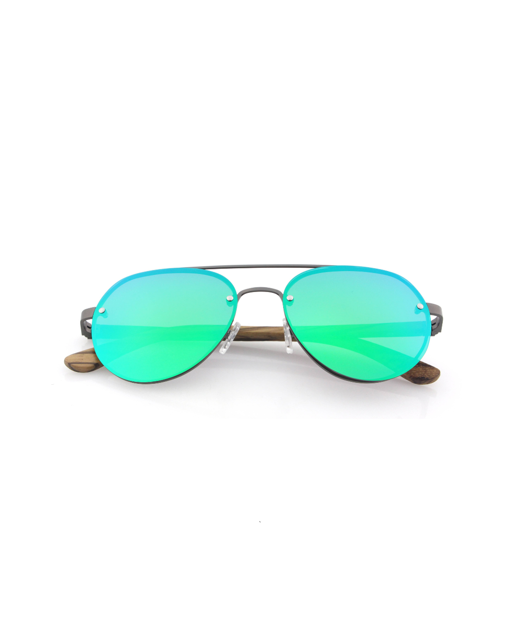 FLIGHT – Gafas de madera aviador rimless polarizadas