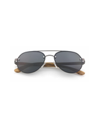 FLIGHT – Gafas de madera aviador rimless polarizadas