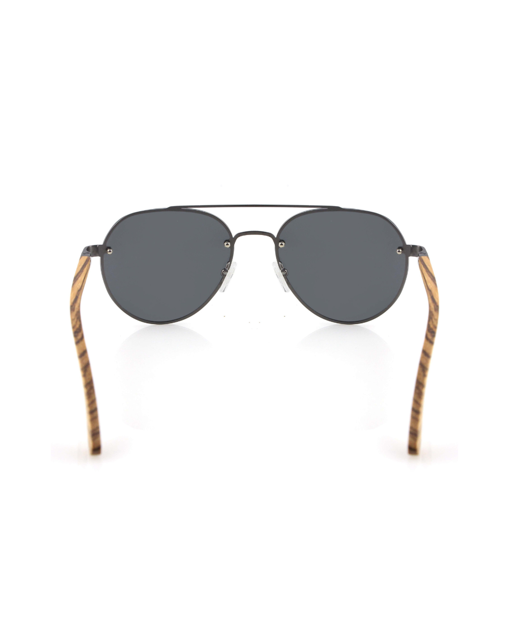 FLIGHT – Gafas de madera aviador rimless polarizadas