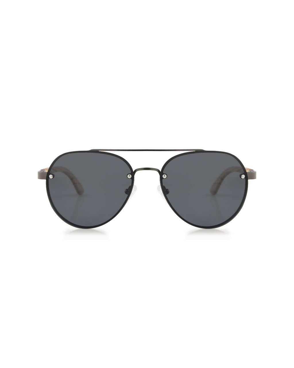 FLIGHT – Gafas de madera aviador rimless polarizadas