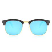 Vickmars HIDE ICE gafas de sol de madera clubmaster frontal