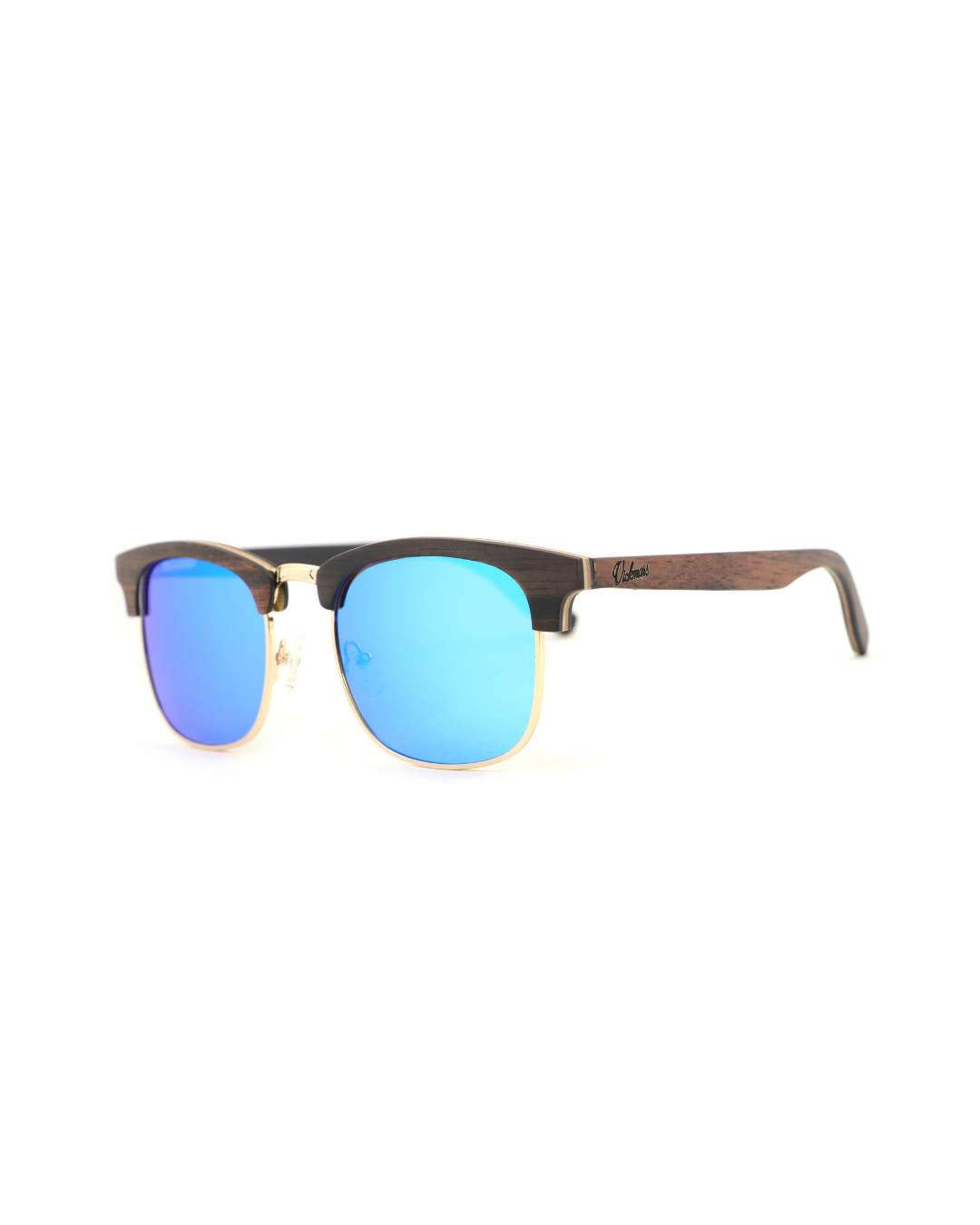 HIDE ICE Gafas de sol de madera | Clubmaster polarizadas