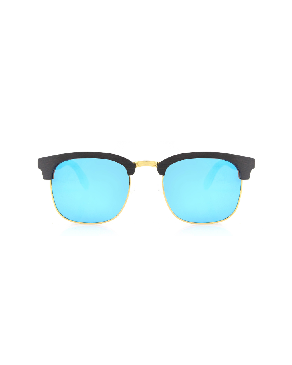 HIDE ICE Gafas de sol de madera | Clubmaster polarizadas