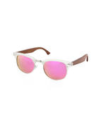 LEADER Gafas de sol de madera Clubmaster | Polarizadas