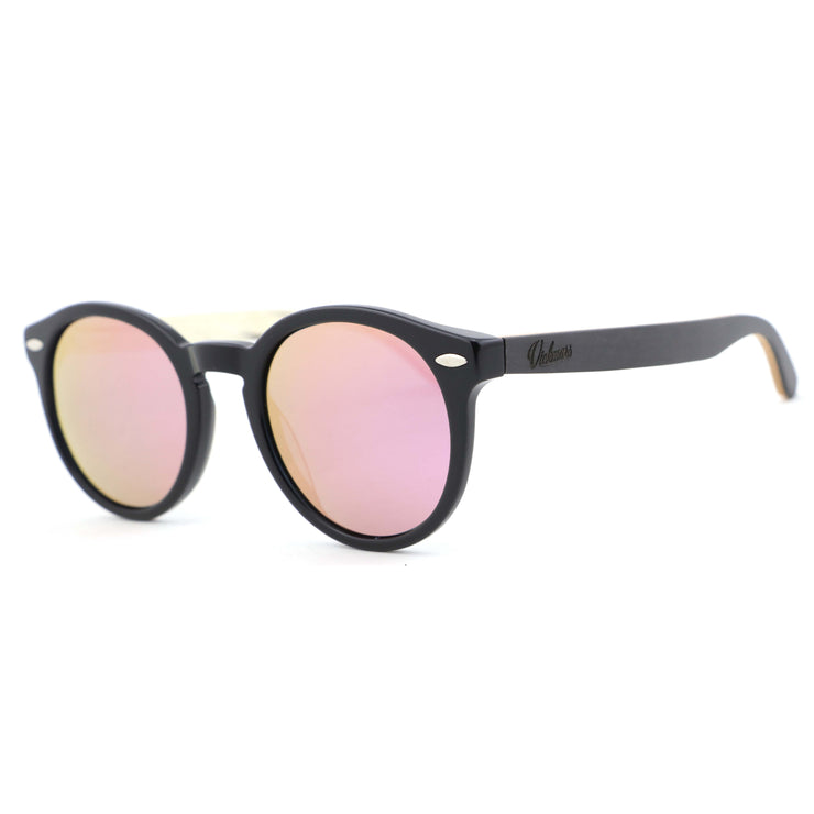 Vickmars SKIN ROSE gafas de sol de madera lateral