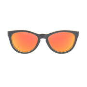 Vickmars ROOT NARANJA gafas de sol de madera frontal