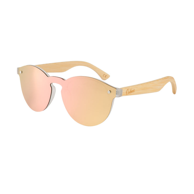 Vickmars FULL MIRROR rosa gafas de madera lateral