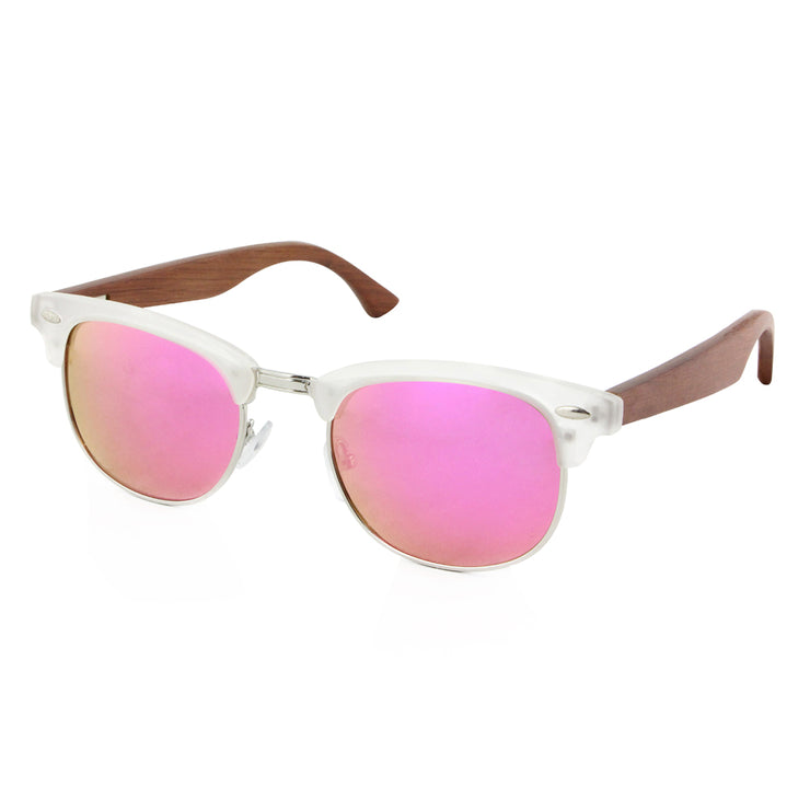 Vickmars LEADER ROSA gafas de sol de madera lateral