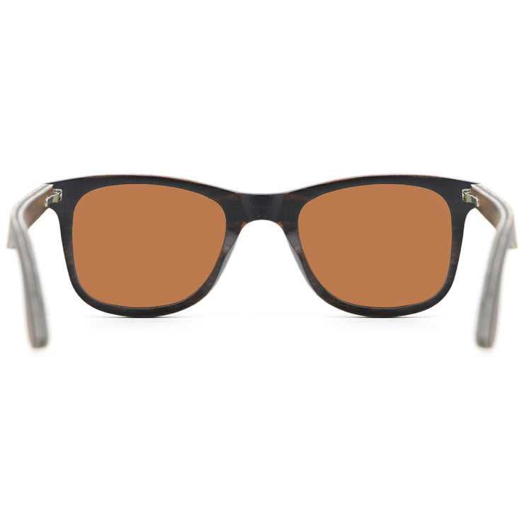 Vickmars O2 azules gafas de sol de madera trasera