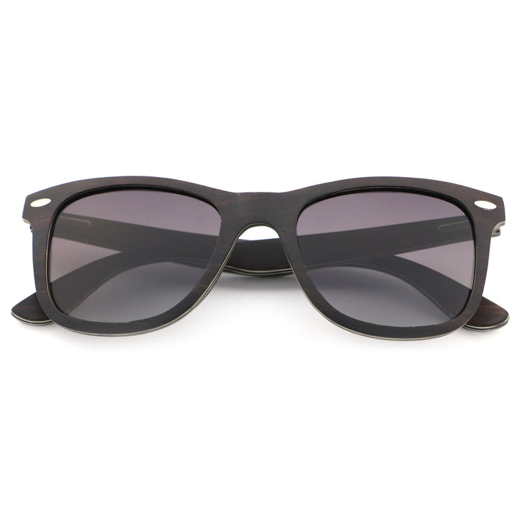 Vickmars O2 negras gafas de sol de madera cerradas