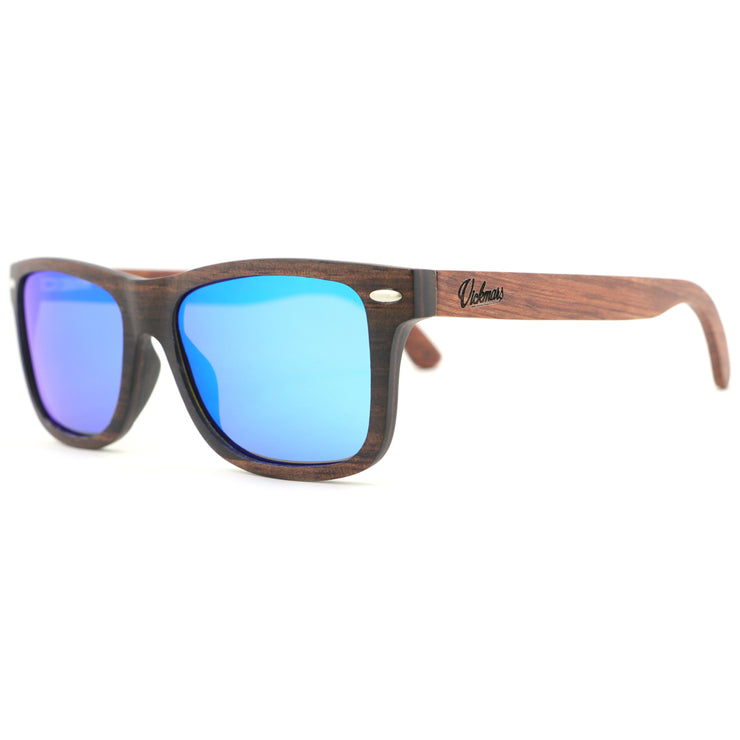 Vickmars PURE AZUL gafas madera  lateral